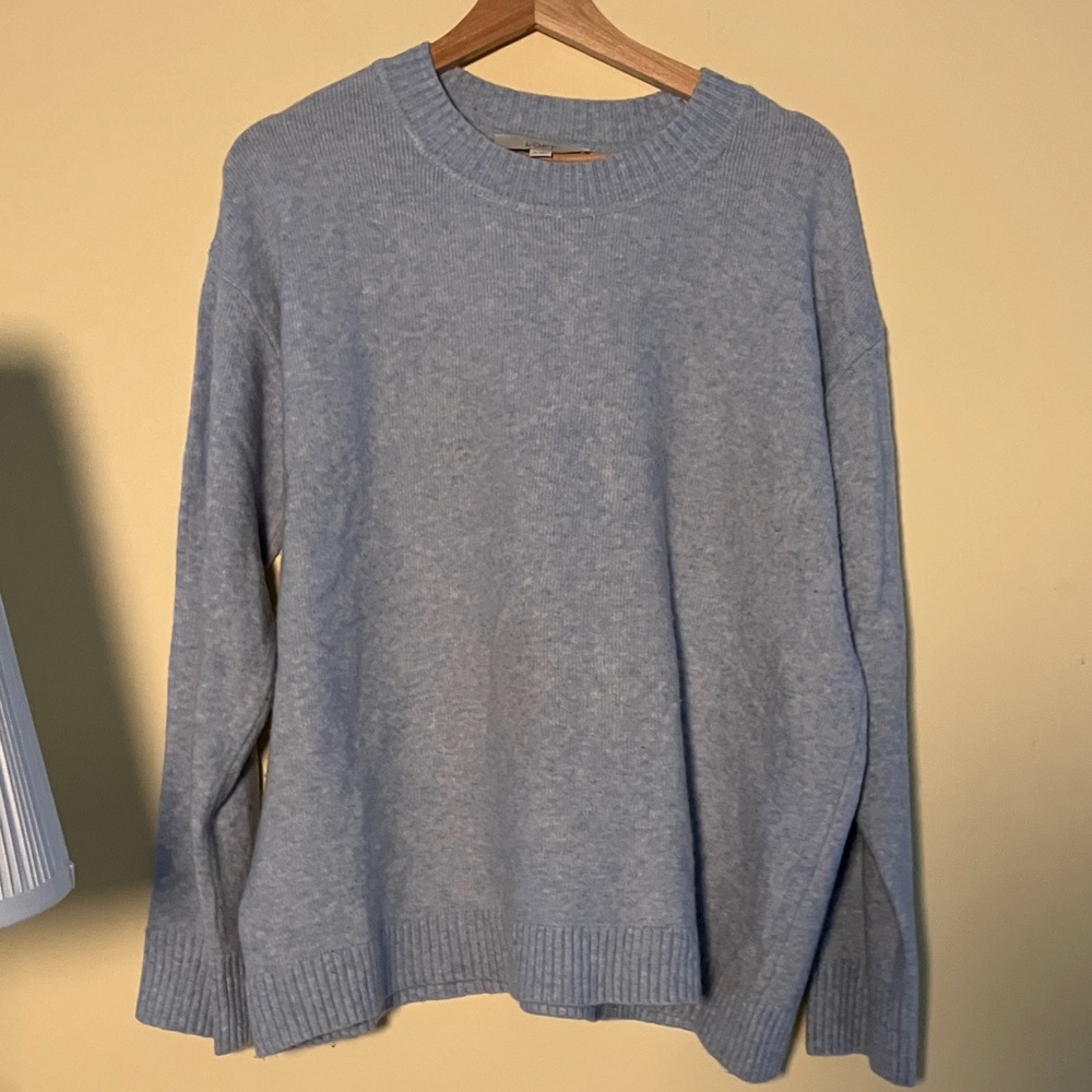 Loft light blue pullover sweater Size Large Very pretty basic